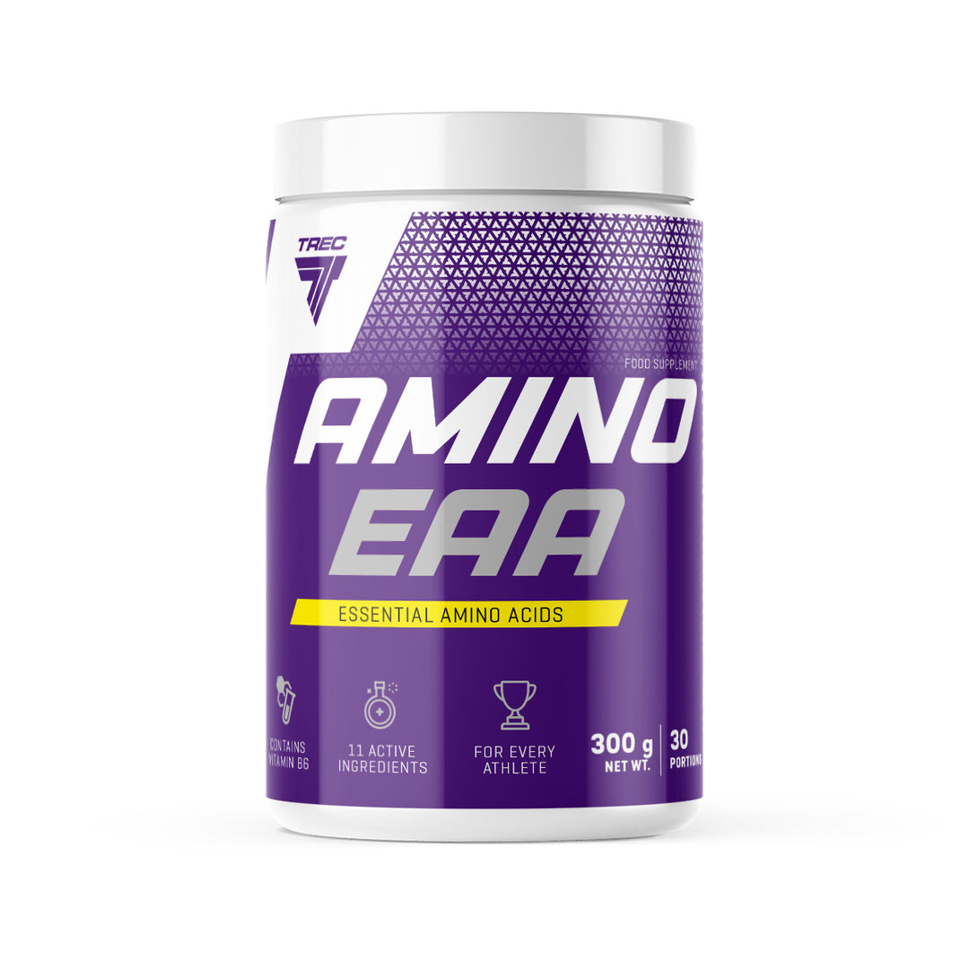 Trec Amino EAA 300 g Limonata Essenziali in Polvere per Recupero Post-Workout