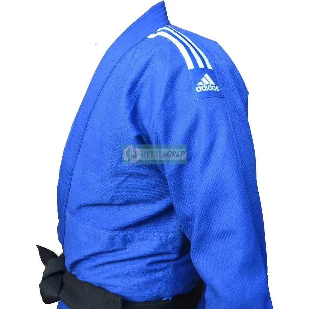 Adidas J350 Club Judogi Blu In Polycotton 190 cm-NutriWorld.it