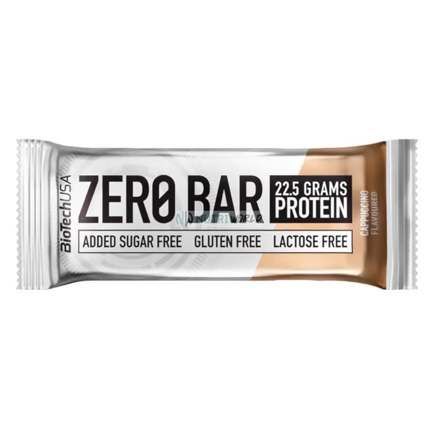 Biotech Usa Zero Bar 50g Cappuccino Barretta Proteica Zero Senza Glutine Senza Lattosio