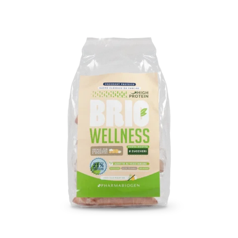 Pharmabiogen Brio Wellness 250g Croissant Cornetti Proteici Dolci Zero per Colazione e Snack