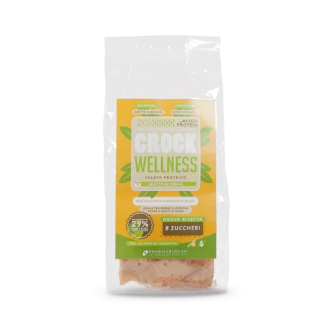 Pharmabiogen Crock Wellness 80g Classico con Olio Extra Vergine di Oliva per Snack Zero