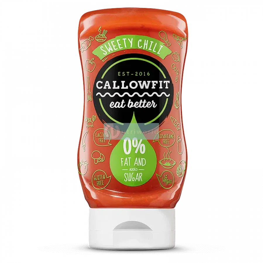 Callowfit Sweety Chili Salsa Zero 300ml Condimento Senza Zuccheri e Grassi-NutriWorld.it