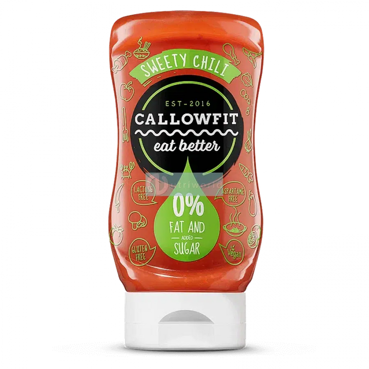 Callowfit Sweety Chili Salsa Zero 300ml Condimento Senza Zuccheri e Grassi-NutriWorld.it