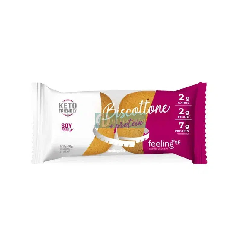 Feeling Ok Biscottone Start 50g Vaniglia Limone Biscotto Zero per Colazione e Snack-NutriWorld.it