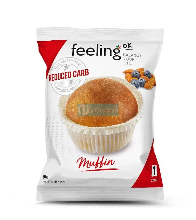 Feeling Ok Muffin Start 50gr Brioche Zero per Colazione e Spuntino-NutriWorld.it