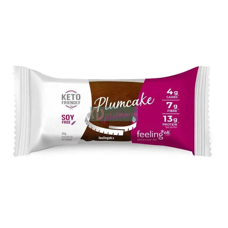Feeling Ok Plumcake Start 45 g Cacao Brioche per Colazione e Snack Keto-NutriWorld.it