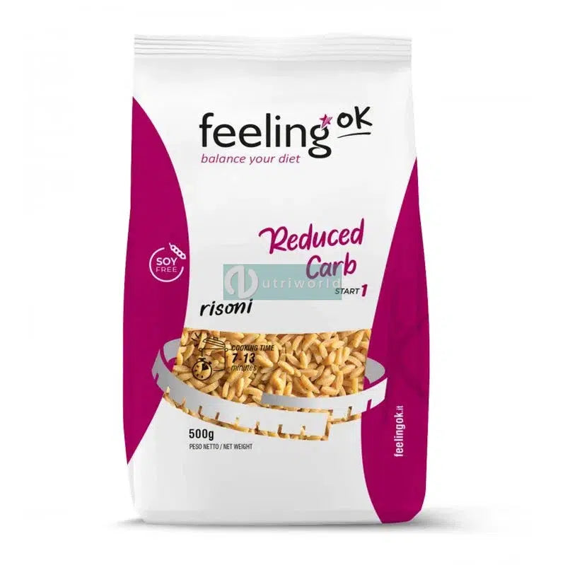 Feeling Ok Risoni Start 500g Riso Pasta Proteica per Pranzo e Cena Keto-NutriWorld.it