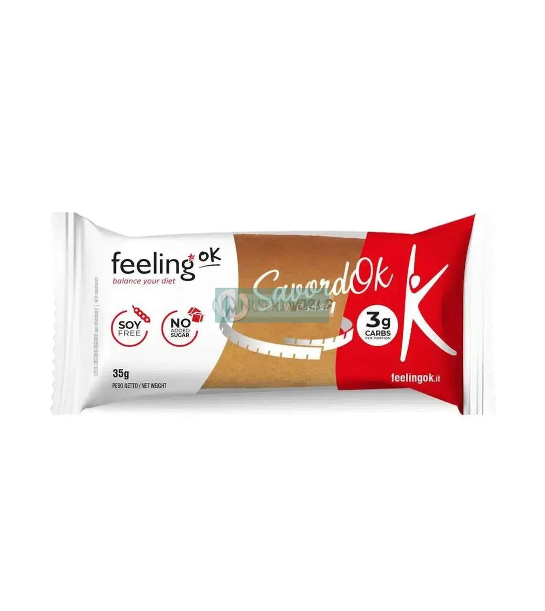 Feeling Ok Savordok Start 35g Arancia Biscotto Savoiardo Proteico Zero per Colazione e Snack-NutriWorld.it