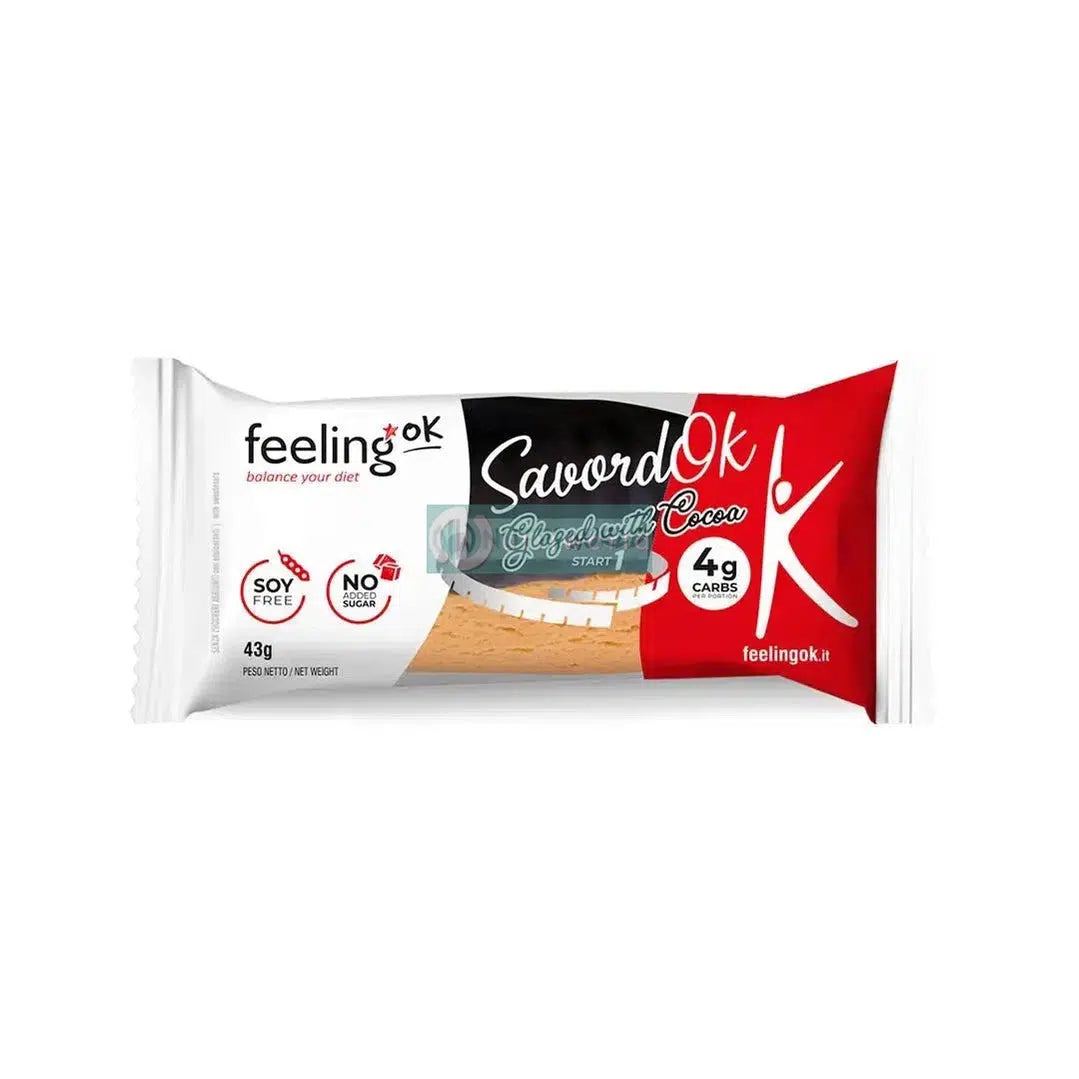 FeelingOk SavordOk Start Glassato Arancia 43g Biscotto Savoiardo Zero per Colazione e Snack-NutriWorld.it