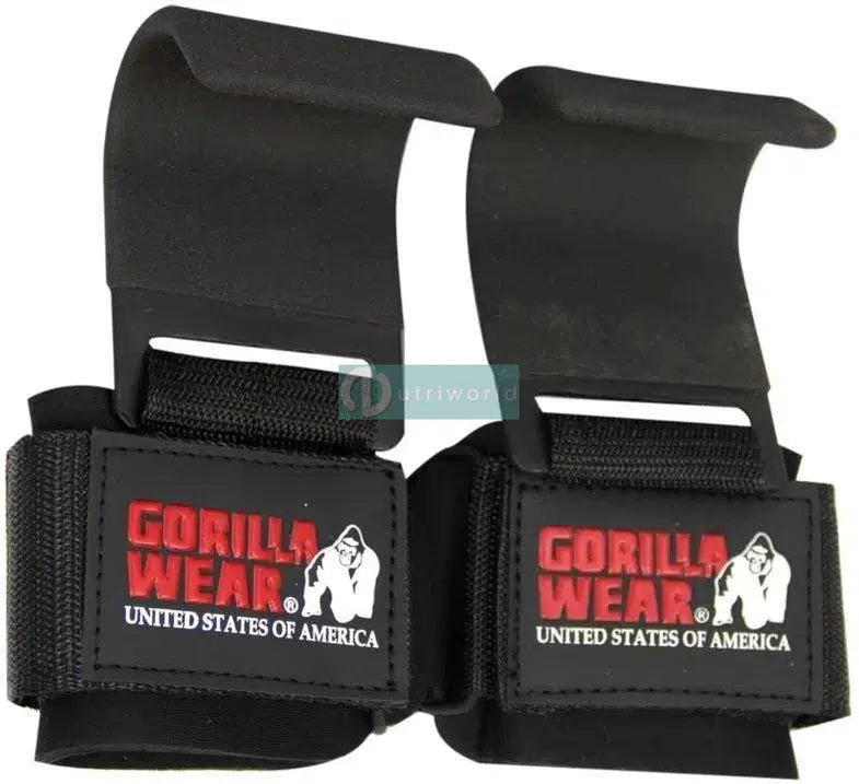 Gorilla Wear Weight Lifting Hooks-NutriWorld.it