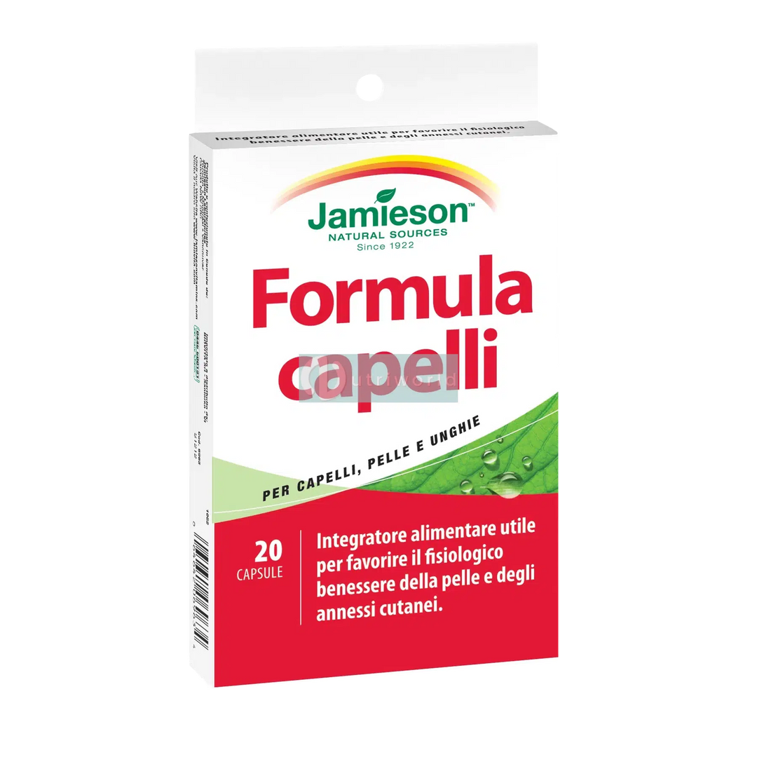 Jamieson Formula Capelli 20 Perle Softgels per Capelli e Unghie Forti-NutriWorld.it