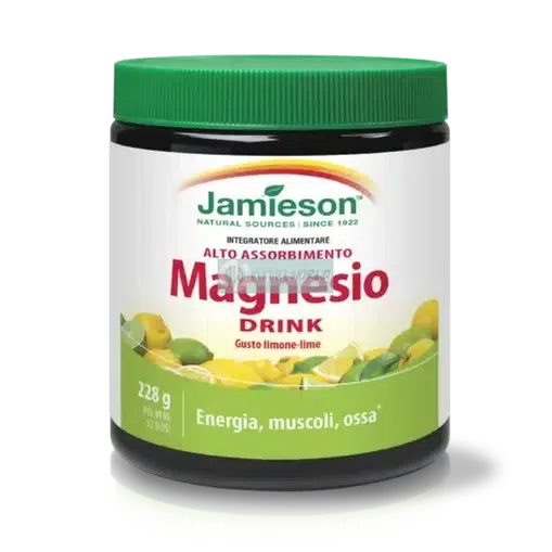 Jamieson Magnesio Drink 228 g Limone Lime per Energia e Recupero-NutriWorld.it