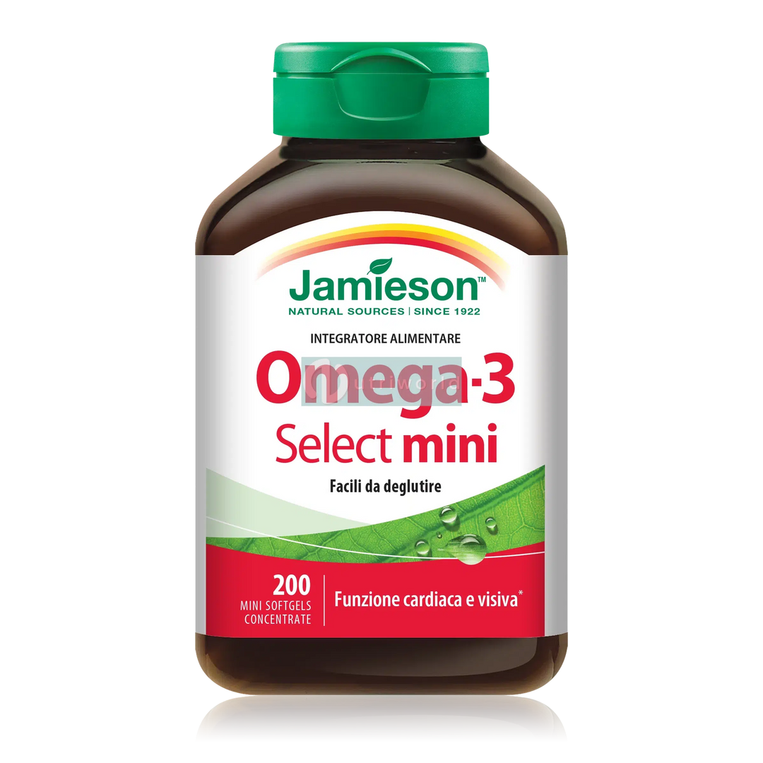 Jamieson Omega 3 Select Mini 200 Softgel per Cuore e Microcircolo-NutriWorld.it