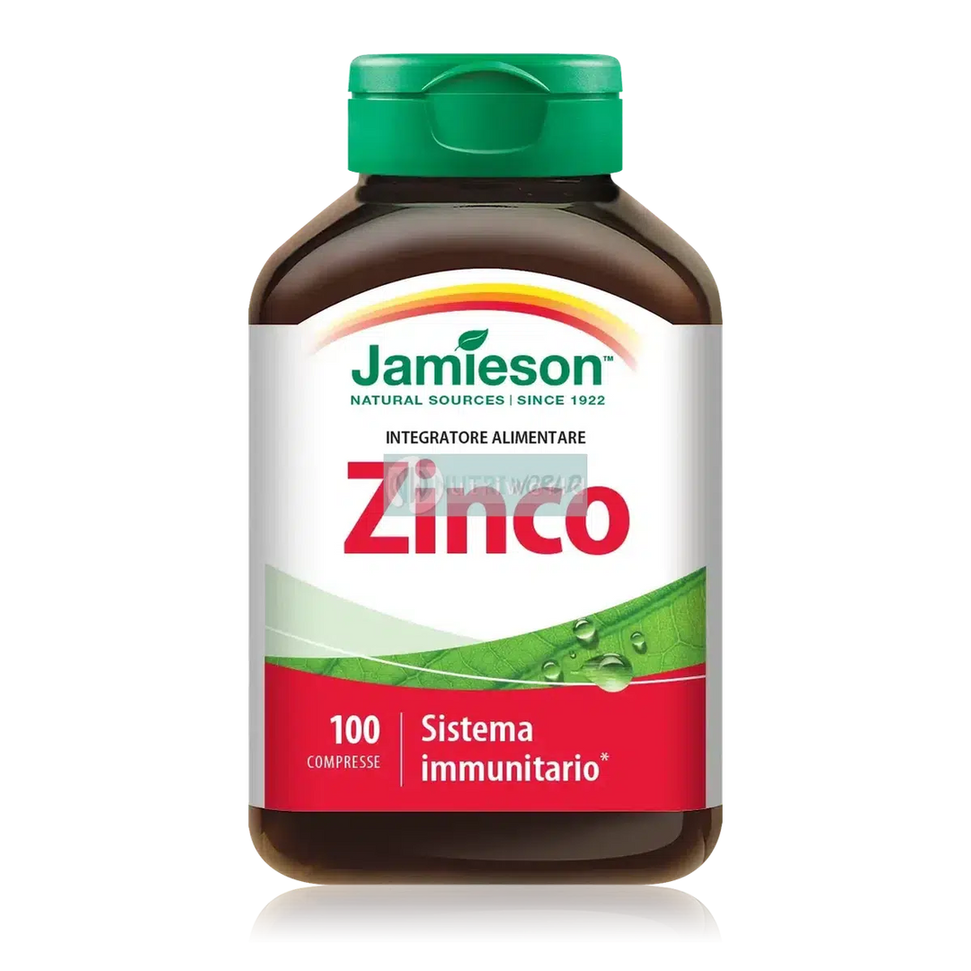 Jamieson Zinco 100 Compresse per Difese Naturali e Crescita-NutriWorld.it