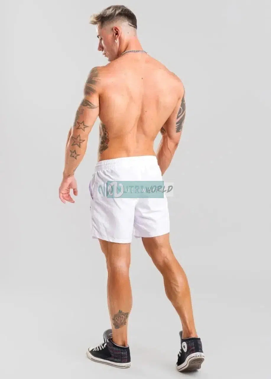 MNX Mesh pantaloncini Miami Bianco-NutriWorld.it