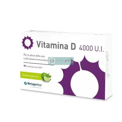 Metagenics Vitamina D 4000 U.I. 84 Compresse Per Ossa e Difese Naturali-NutriWorld.it