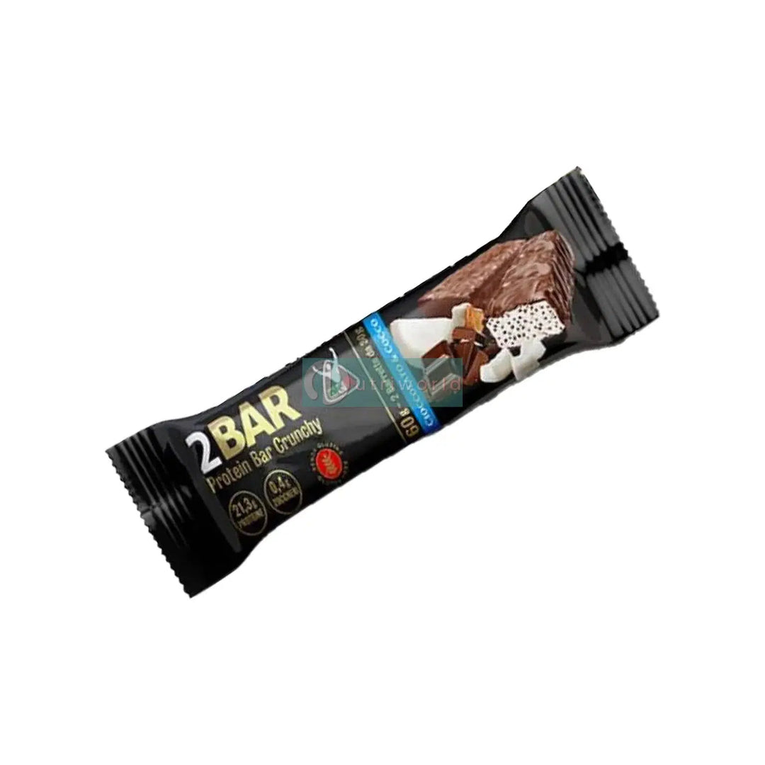 Net 2Bar 60 gr Cioccolato e Cocco Protein Bar Crunchy 2 Barrette Isolate Concentrate Ridotti Zuccheri-NutriWorld.it