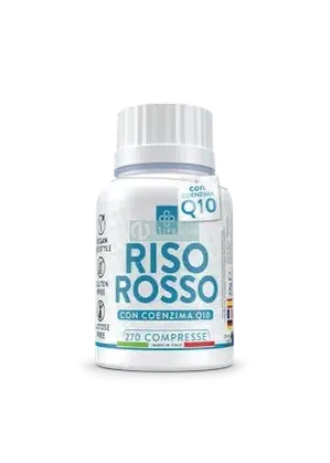 PiuLife Riso Rosso 90 Micro Compresse da Fermentazione naturale con Q10 per Gestione del Peso-NutriWorld.it