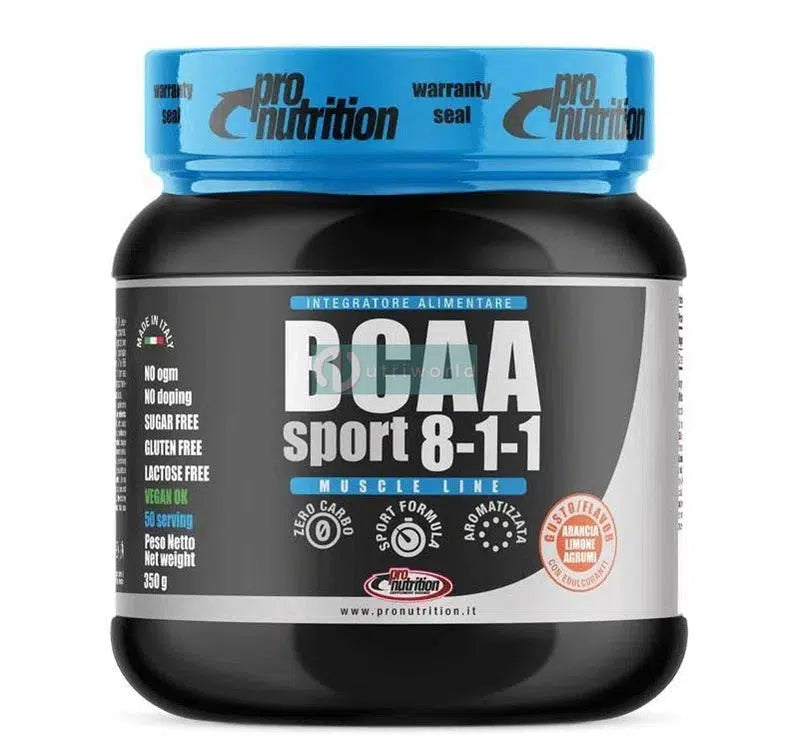 Pronutrition Bcaa Sport 8:1:1 350g Arancia Limone in Polvere per Endurance e Recupero-NutriWorld.it