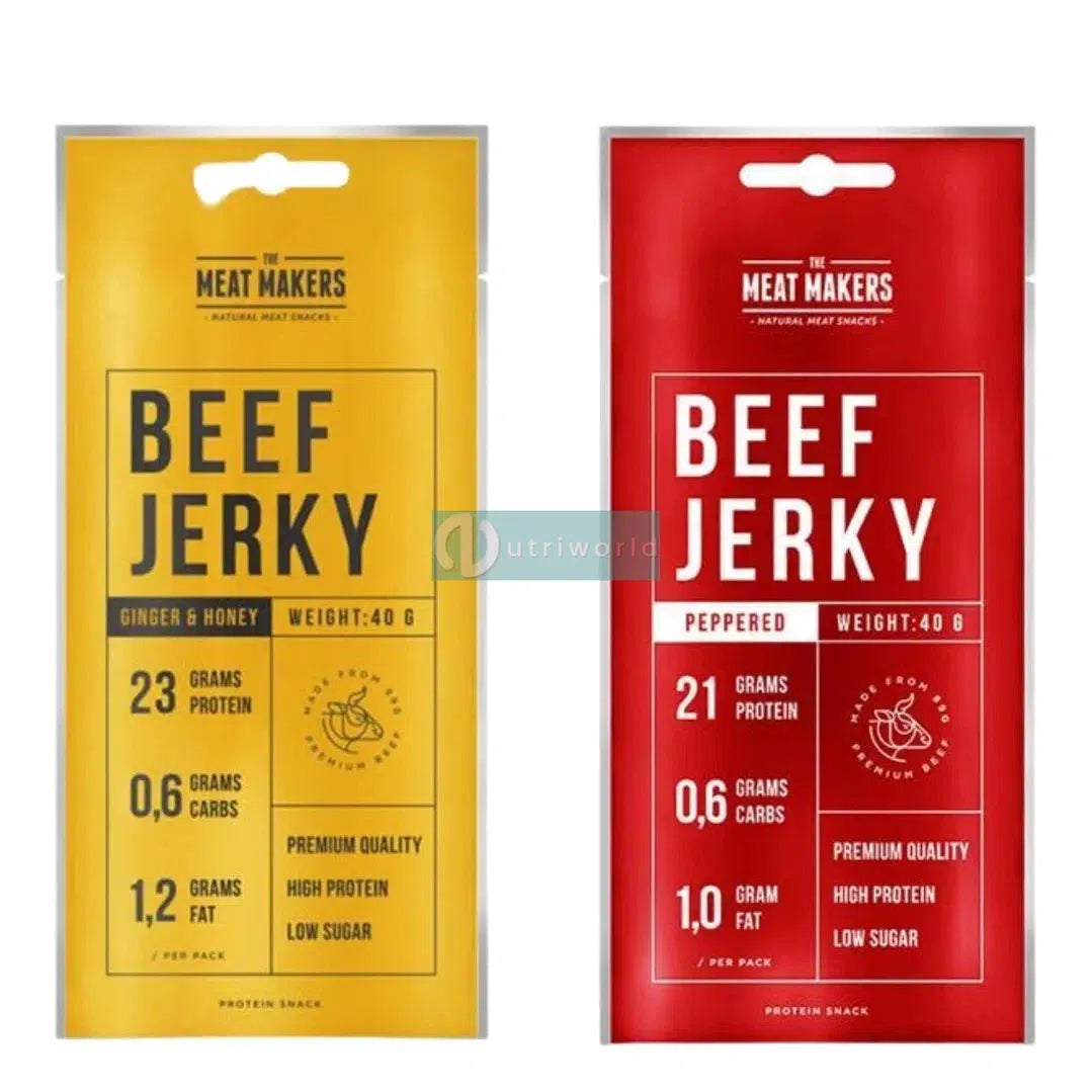Pronutrition Beef Jerky 40 g Peppered Piccante Carne Essiccata Snack Proteici-NutriWorld.it