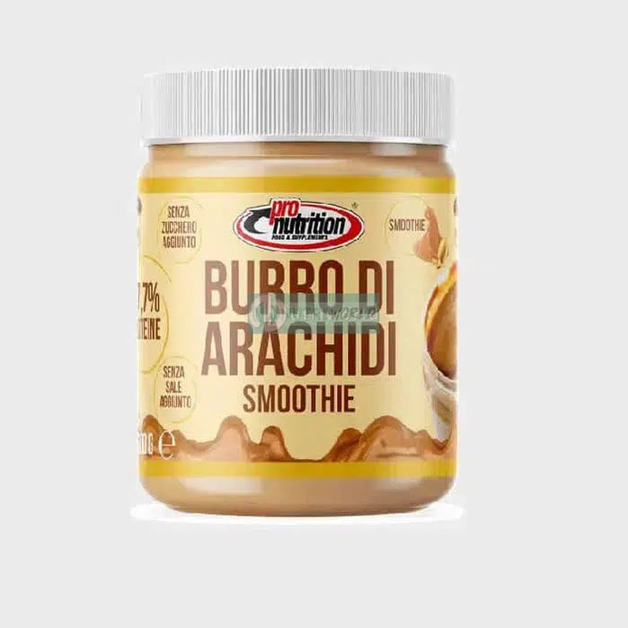 Pronutrition Burro di Arachidi Smoothie 100% 500 g Senza Sale e Zuccheri per Colazione o Snack-NutriWorld.it