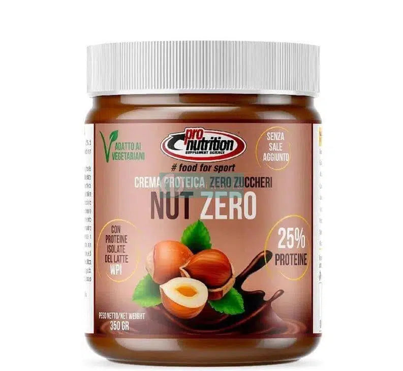 Pronutrition Crema Proteica Nut Zero 350 g Cioccolato Nocciola Spalmabile Senza Zuccheri per Colazione e Snack-NutriWorld.it
