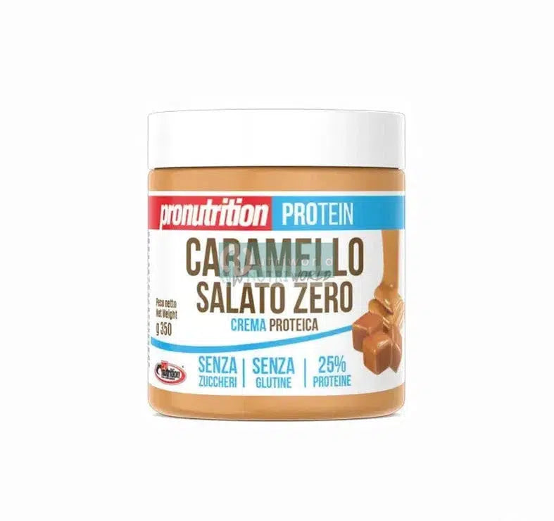 Pronutrition Crema Spalmabile Zero 350g Caramello Salato Proteica per Colazione o Spuntino-NutriWorld.it