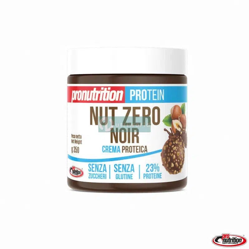 Pronutrition Crema Spalmabile Zero 350g Nut Zero Noir Fondente Proteica per Colazione o Spuntino-NutriWorld.it