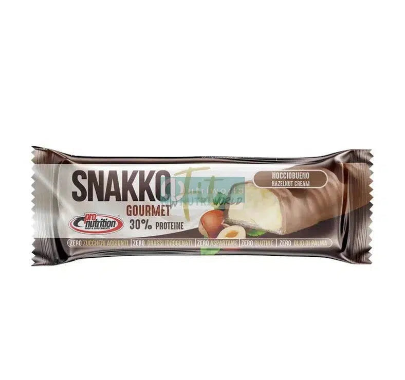 Pronutrition Snakko Fit 30g Nocciola Bueno Barretta Proteica Wafer Zero Snack Keto-NutriWorld.it