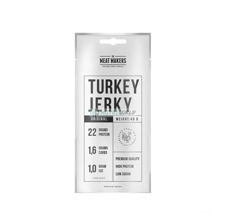 Pronutrition Turkey Jerky 40 g Original Carne Essiccata di Tacchino Snack Proteici