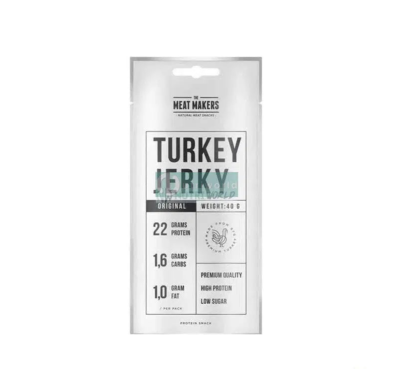 Pronutrition Turkey Jerky 40 g Original Carne Essiccata di Tacchino Snack Proteici-NutriWorld.it