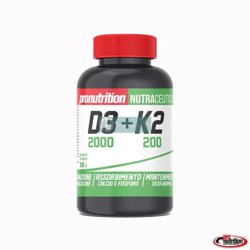 Pronutrition Vitamina D3 2000 + K2 120 Compresse per Difese Naturali-NutriWorld.it