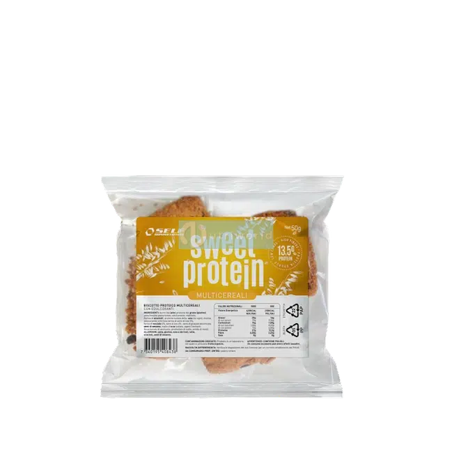 Self Omninutrition Sweet Protein 50g Multicereali Biscotto Proteico Zero da Caffè o Colazione Keto-NutriWorld.it
