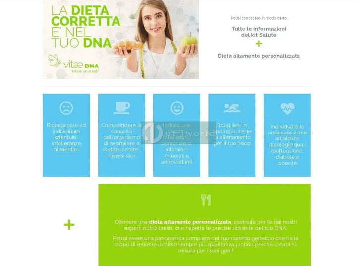 VitaeDna Test Genetico Dimagrimento Analisi Dna per Dieta-NutriWorld.it