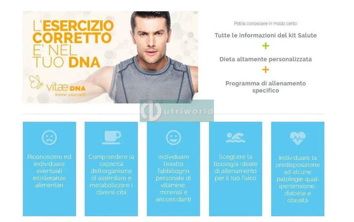 VitaeDna Test Genetico Sport Analisi Dna per Allenamento e Dieta-NutriWorld.it