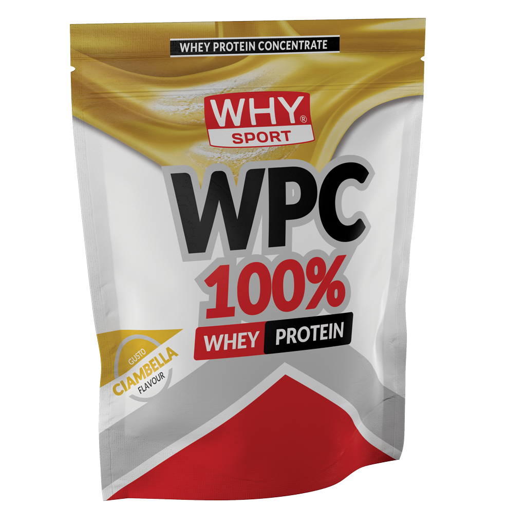 Why Sport WPC 100% Whey 1kg Ciambella Proteine in Polvere Concentrate per Massa e Recupero