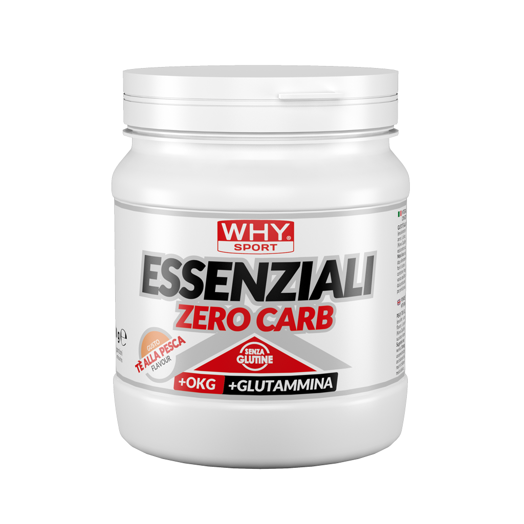 Why Sport Essenziali Zero Carb 240 g Te' alla Pesca Essenziali in Polvere per Recupero Post-Workout Self Omninutrition