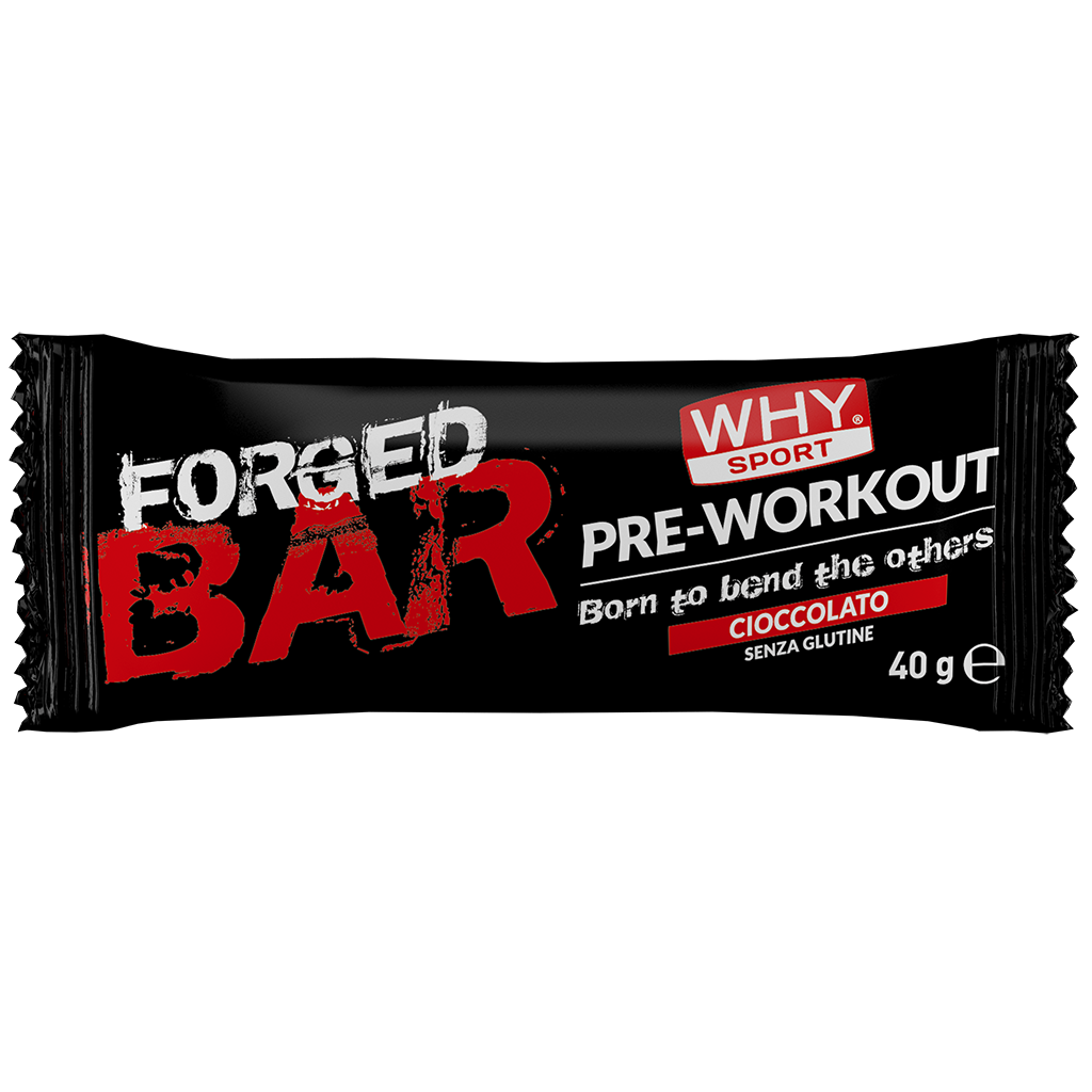 Why Sport Forged Bar 30g Cioccolato Barretta Energetica Proteica Pre-Workout Why Sport