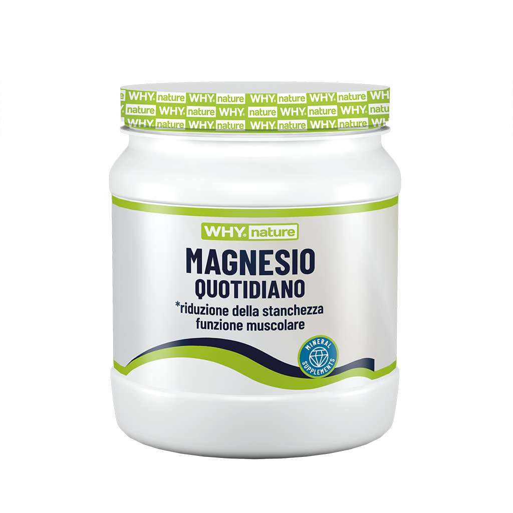 Why Nature Magnesio Quotidiano 300 g per Stanchezza e Affaticamento