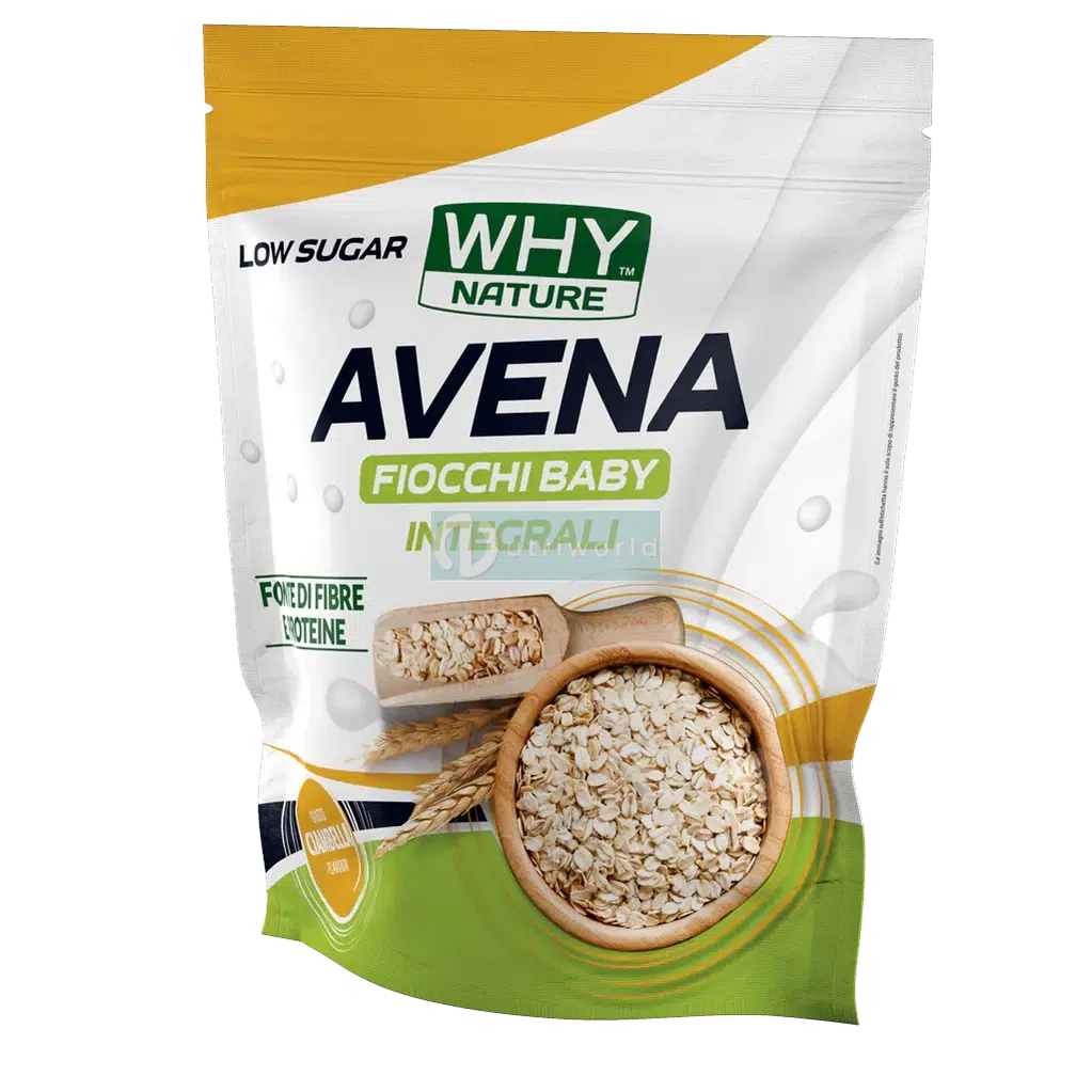 Why Nature Avena Fiocchi Baby 1 kg Ciambella Integrali Ridotti Zuccheri-NutriWorld.it