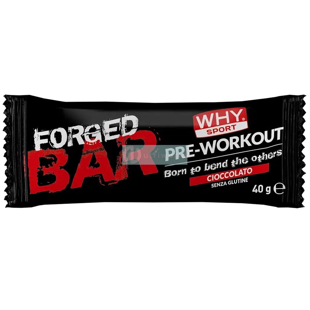 Why Sport Forged Bar 30g Cioccolato Barretta Energetica Proteica Pre-Workout-NutriWorld.it