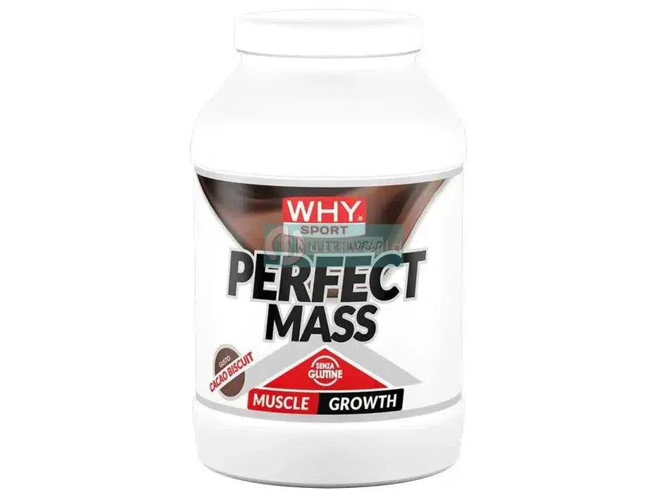 Why Sport Perfect Mass 1.6kg Cacao Biscuit Biscotto Isolate in Polvere con Maltodestrine-NutriWorld.it