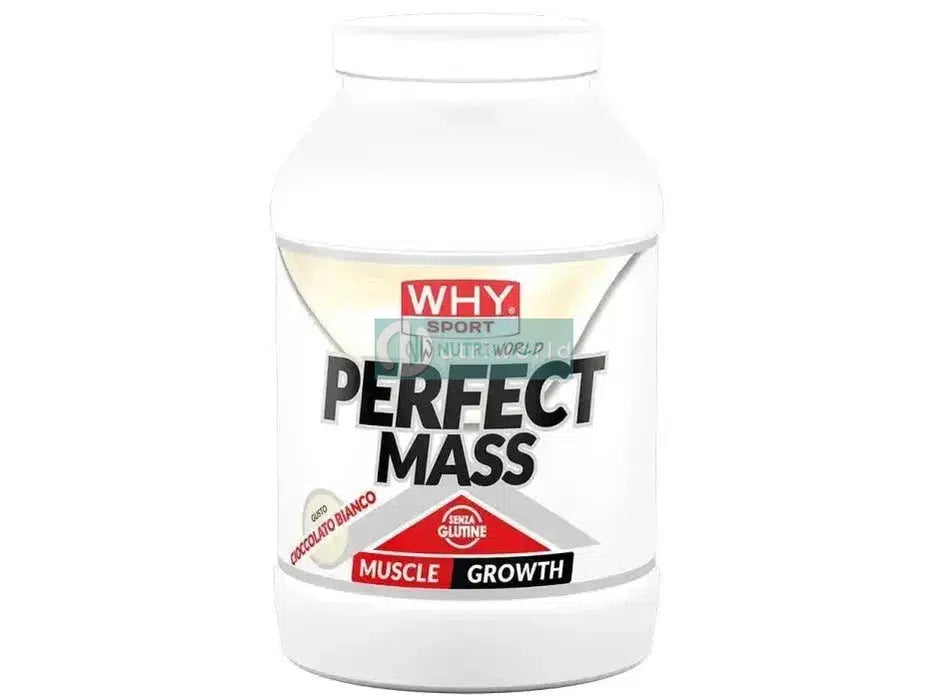 Why Sport Perfect Mass 1.6kg Cioccolato Bianco Isolate in Polvere con Maltodestrine-NutriWorld.it