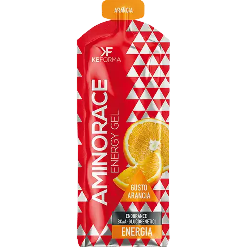 Keforma Aminorace Energy Gel 60ml Arancia Maltodestrina con Bcaa e Glutammina per Energia Rapida e Affaticamento