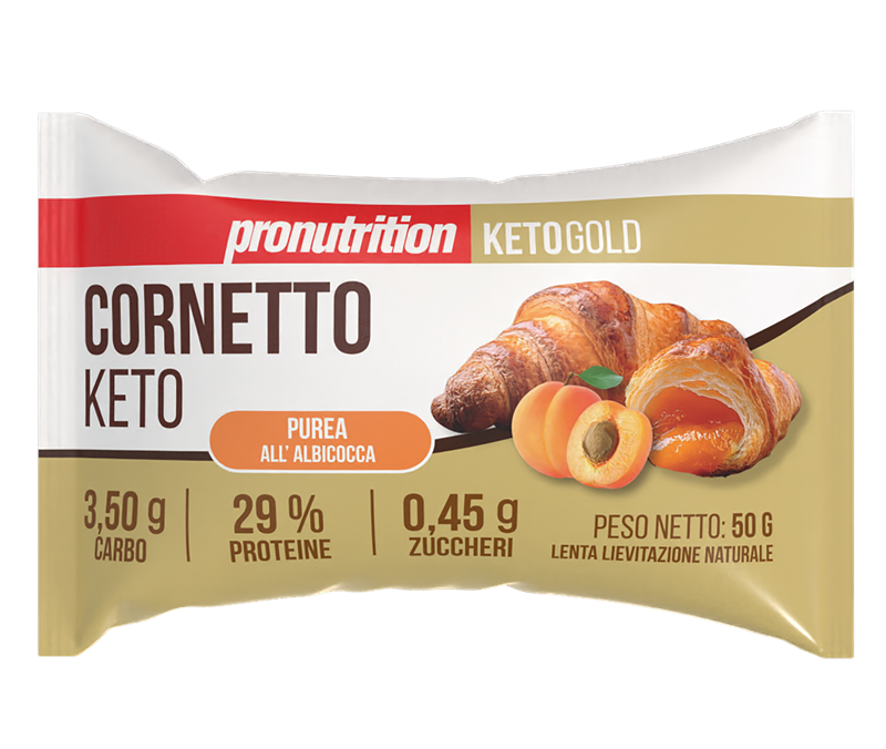 Pronutrition Cornetto Keto 50g Purea all' Albicocca per Colazione Keto