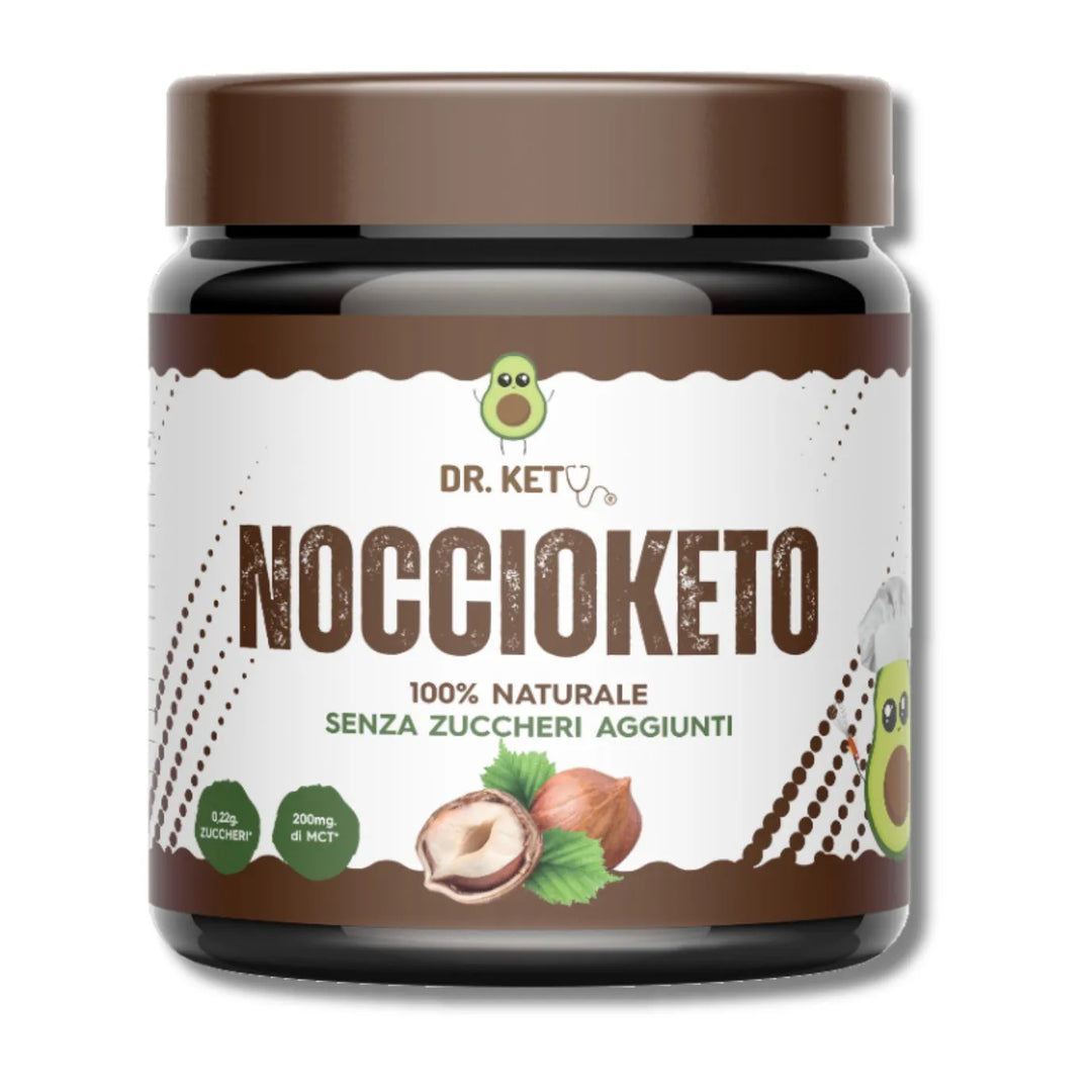 Dr Keto Noccioketo 250g Nocciola Crema Spalmabile Zero Keto per Colazione o Spuntino