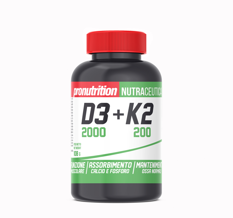 Pronutrition Vitamina D3 2000 + K2 120 Compresse per Difese Naturali Pronutrition