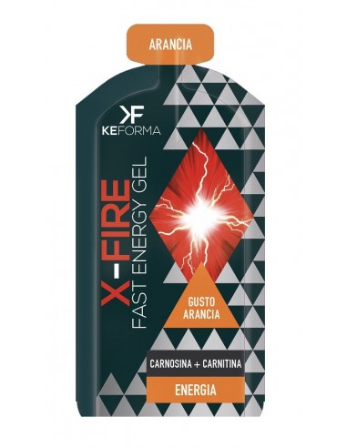 Keforma X Fire Fast Energy Gel 30ml Arancia con Carnosina e Carnitina per Energia Rapida