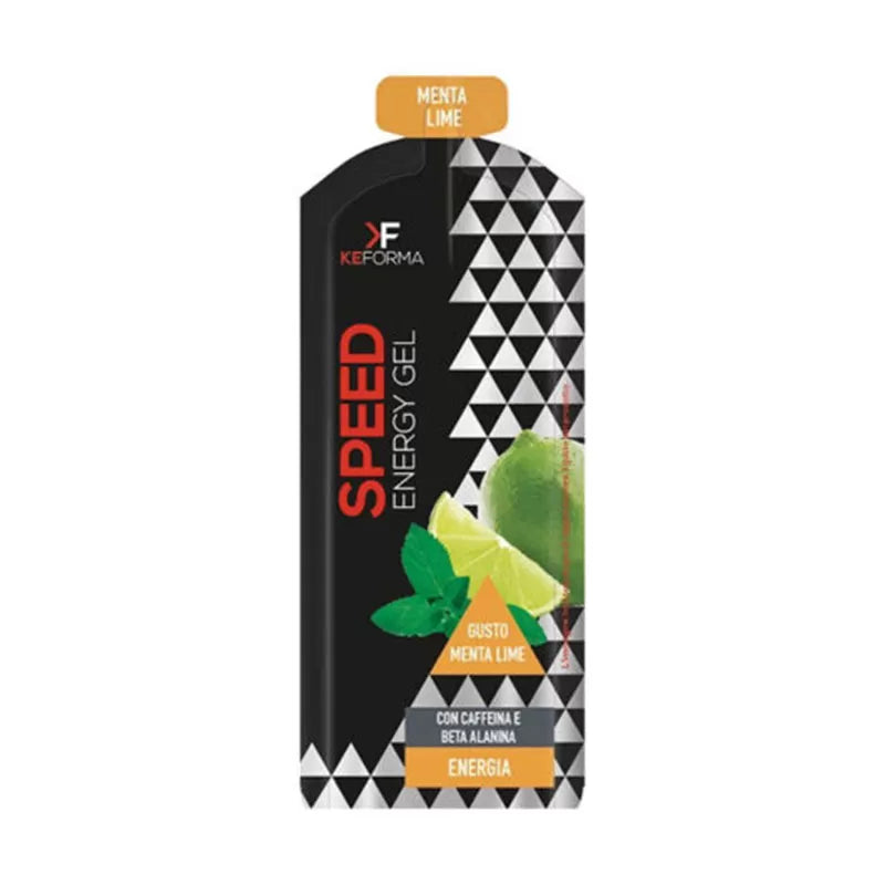 Keforma Speed Energy Gel 60ml Menta Lime Maltodestrina con Caffeina e Beta Alanina per Energia Rapida