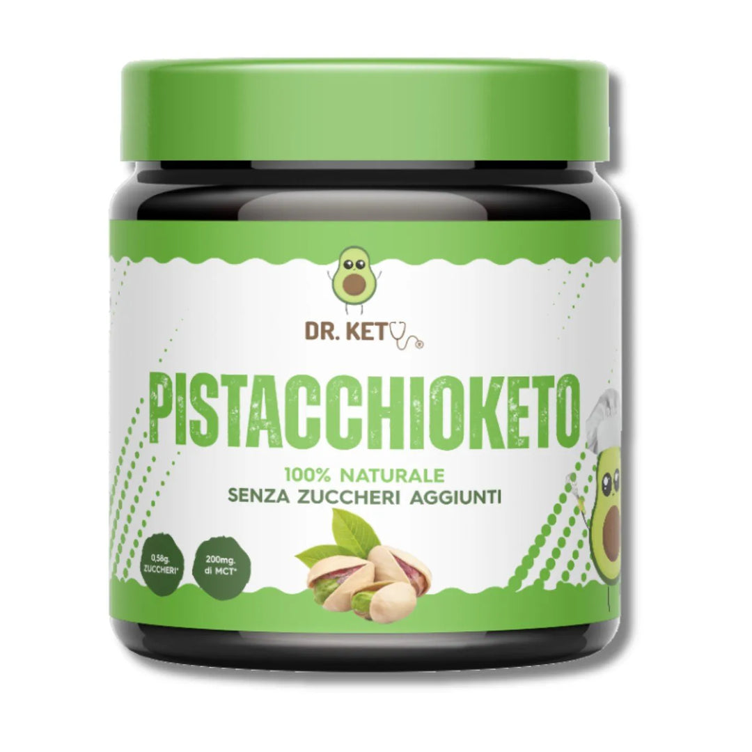 Dr Keto Pistacchioketo 250g Pistacchio Crema Spalmabile Zero Keto per Colazione o Spuntino